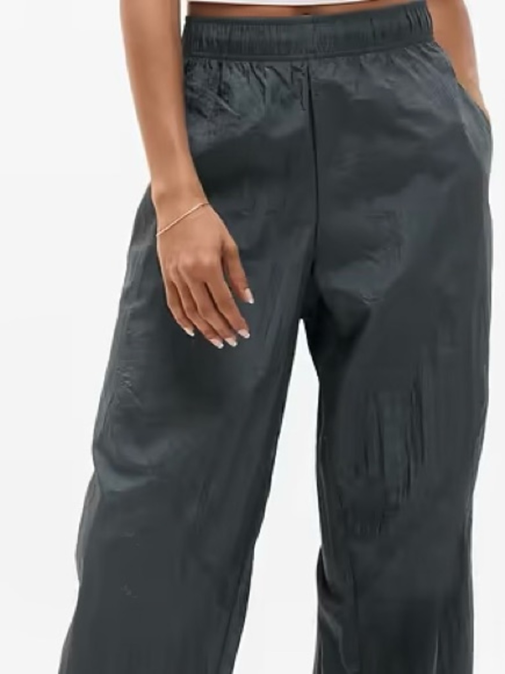 BNWOT Athleta Lunar Sheen Utility Mid Rise XS Pant in Dark Rinse